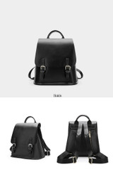Backpack women shoulder bag genuine leather large capacity casual travel satchel