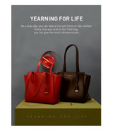 Bag women's retro tote leather handbag shoulder luxury designer high capacity Bag women's retro tote leather handbag shoulder luxury designer high capacity