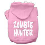 Zombie Hunter Screen Print Pet Hoodies Size