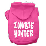 Zombie Hunter Screen Print Pet Hoodies Size