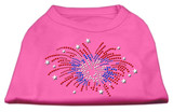 Fireworks Rhinestone Shirt Bright Pink