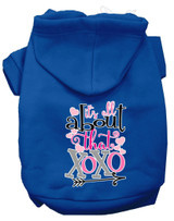 All About That Xoxo Screen Print Dog Hoodie
