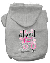 All About That Xoxo Screen Print Dog Hoodie