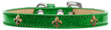 Bronze Fleur De Lis Widget Dog Collar Ice Cream Size