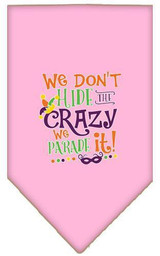 We Don't Hide The Crazy Screen Print Mardi Gras Bandana