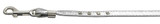 Metallic Step-in Harness Silver W- Clear Stones 3-8 Match-jwl Leash Silver Hrdw