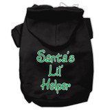 Santa's Lil' Helper Screen Print Pet Hoodies Size