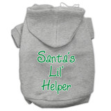 Santa's Lil' Helper Screen Print Pet Hoodies Size