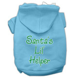 Santa's Lil' Helper Screen Print Pet Hoodies Size