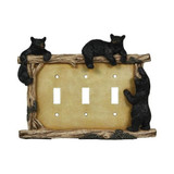 Rivers Edge Bear Triple Switch Plate Cover
