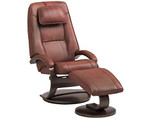 Mac Motion 52-LO3-09-625 Oslo Collection Matching Bergen Recliner and Ottoman, Merlot