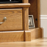 Sauder Orchard Hills Corner Entertainment Credenza, For TV's up to 50", Carolina Oak finish
