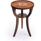 BUTLER DALTON OLIVE ASH BURL ROUND ACCENT TABLE