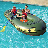 Inflatable Boat Set, Inflatable Kayak Fishing Boat, Blow up Drifting Diving Boat with Paddle and Foot Pump and Safety Rope and Other Accessories