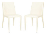 Safavieh Home Collection Garretson Buttercream 34.4-inch Side Chair (Set of 2)