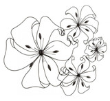 Graphite 32.5in. Fancy Flower Metal Wall Art - Style: 7316502