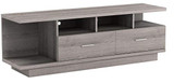 Monarch TV Stand with 2 Drawers, 60", Dark Taupe