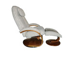 Comfort Chair Company Oslo Collection by Mac Motion Bergen Recliner and Ottoman in Teatro Linen Fabric