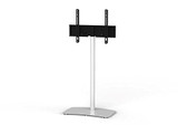 SONOROUS TV Stand PL2800 WHT for Up to 65 Inches TV - Floor Stand TV Bracket for LCD, LED & Flat Screen – Fixed TV Stand with Tempered Glass Base, 45 Degree Swivel & Wire Management - White