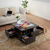 ioHOMES Alec Modern Coffee Table, Espresso