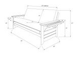 Kodiak Futons 760793 Futon, Brown