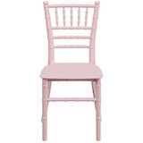 Flash Furniture 10 Pk. Kids Pink Resin Chiavari Chair