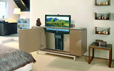 Whisper Ride 700 Motorized TV Lift for TVs up to 47”, 5-Year Warranty, Danish Engineered for a Thinner Profile, Increased Stability, and Safety. Capacity 145 lbs, Travel Distance 27.5”