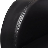 vidaXL Black Artificial Leather 3-Seat Home Theater Recliner Sofa Lounge w/Cup Holder
