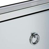 Christopher Knight Home Inka Mirrored One-Drawer Side Table, Clear / Silver / Mirror