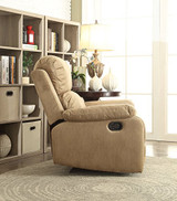 ACME Bina Recliner - 59526 - Light Brown Polished Microfiber
