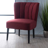 Christopher Knight Home Erena Fabric Accent Chair, Deep Red