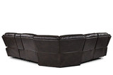 Homelegance 118" Manual Reclining Sectional Sofa, Black