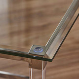 Christopher Knight Home Orianna Acrylic and Tempered Glass Square Side Table, Clear