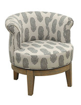 Treasure Trove Accents Swivel Accent Chair, Distressed
