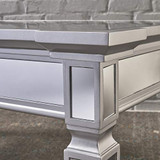 Christopher Knight Home Solanna Mirror Finished Faux Wood Coffee Table, Clear / Mirror White