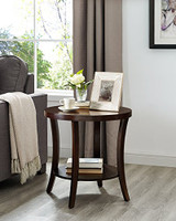 Roundhill Furniture OS0020 OS0020EP Oval Coffee End Tables Set