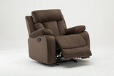 Blackjack Furniture 9760 Elton Collection Microfiber Reclining Modern Living Room, Den Loveseat, Brown