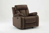 Blackjack Furniture 9760 Elton Collection Microfiber Reclining Modern Living Room, Den Loveseat, Brown