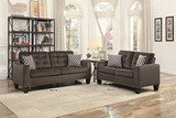 Homelegance Lantana 72" Fabric Sofa, Brown