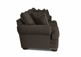 Klaussner Home Furnishings Tilden Sofa with 4 Throw Pillows, 45”L x 97”W x 37”H, Pewter