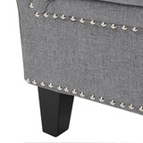 Christopher Knight Home Jaclyn Fabric Tufted Club Chair, Grey