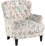 Christopher Knight Home Tafton Fabric Club Chair, White / Blue Floral