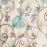 Christopher Knight Home Tafton Fabric Club Chair, White / Blue Floral