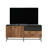 Sauder Boulevard Café Credenza, For TVs up to 60", Black finish