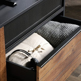 Sauder Boulevard Café Credenza, For TVs up to 60", Black finish
