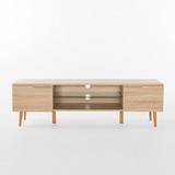 Christopher Knight Home Rowan Wood TV Stand, Oak Finished