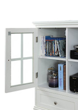 Convenience Concepts Tahoe Highboy TV Stand, White