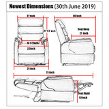 Irene House Dual Motor Lift Chair Recliners for Elderly Infinite Position Dual Power Recliner Up to 300 LBS Soft Leather Electric Power Lift Recliner Chair Sofa with Side Pocket (Red Brown Leather)