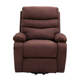 Homegear Microfiber Power Lift Electric Recliner Chair with Massage, Heat and Vibration with Remote Brown