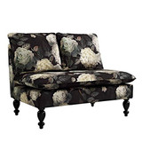 Riverbay Furniture Midnight Floral Settee